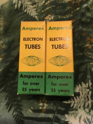 Vintage Amperex Bugle Boy 12at7 Vacuum Tube Hifi Amplifier Radio Preamp 1966