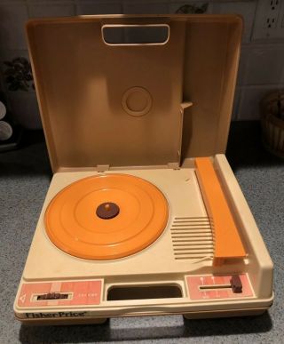 Vintage 1978 Fisher Price Record Player 825 Phonograph - Well