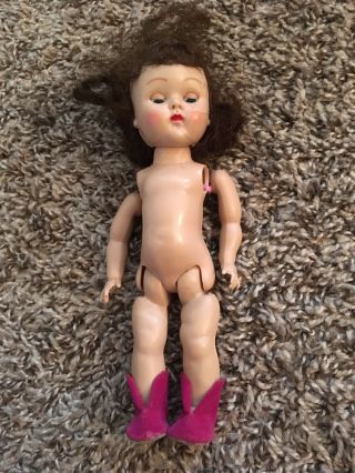 Vintage Vogue Ginny Doll with Pink Boots 50 ' s 3
