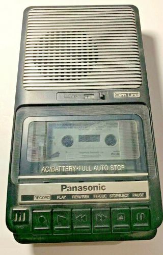 Panasonic Slim Line Portable Cassette Player Recorder (model Rq - 2102)