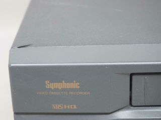 SYMPHONIC SL2840 VCR VHS Player/Recorder Great 6
