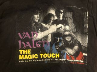 Vtg Van Halen Concert Tour T Shirt 1990s Magic Touch Unlawful Carnal Knowledge