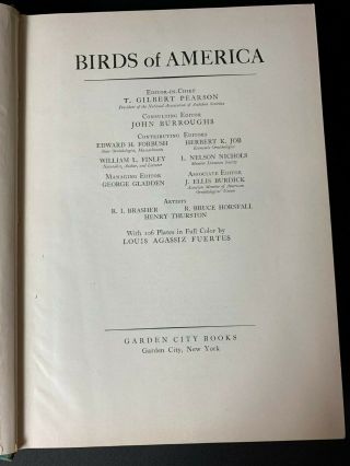 BIRDS OF AMERICA by Audubon,  GARDEN CITY BOOKS (1936) 2