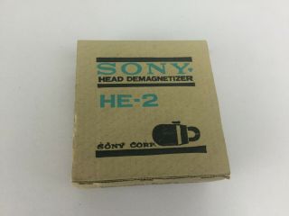 Sony Head Demagnetizer He - 2 117v Tape Recorders Reel To Reel Box Japan