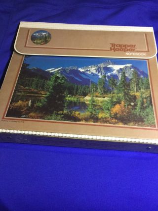 Vintage Trapper Keeper Mountain Design Notebook