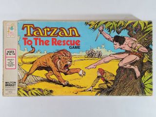 Tarzan To The Rescue Vintage Board Game - 1977 Classic Milton Bradley Complete