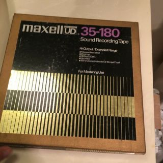 Maxell Ud 35 - 180 Sound Recording Tape.  10.  5 " -