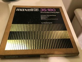 Maxell UD 35 - 180 Sound Recording Tape.  10.  5 