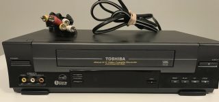 Toshiba Vcr W - 528 4 - Head Hi - Fi Stereo Video Cassette Recorder Vhs Player