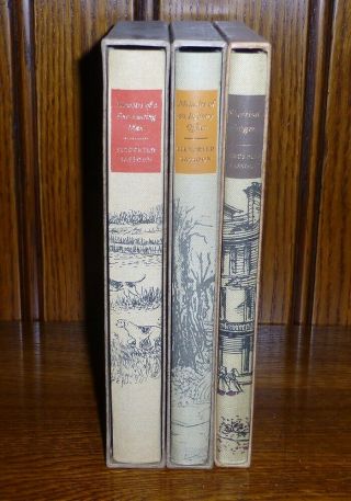 Folio Society Set - Three Volumes By Siegfried Sassoon
