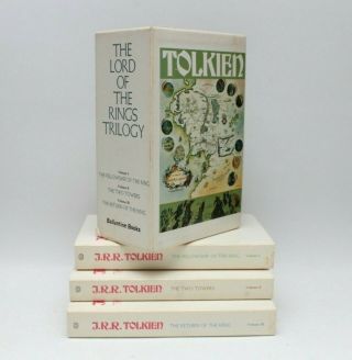 J.  R.  R.  Tolkien The Lord Of The Rings Trilogy Boxed Set 1970 1st Print Special Ed