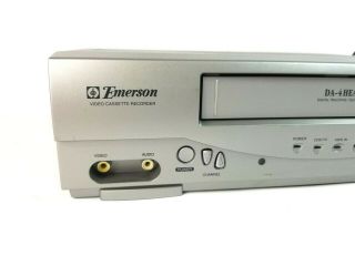 Emerson EWV404 VCR VHS Tape Cassette Player Recorder Quick Play 3