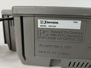 Emerson EWV404 VCR VHS Tape Cassette Player Recorder Quick Play 7