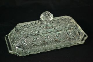 Vintage Glass Covered Butter Dish,  Avon
