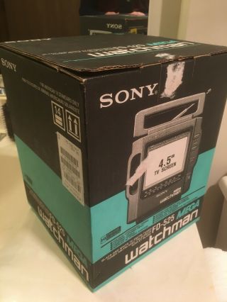 Sony Mega Watchman Portable Tv Fd - 525 - Open Box
