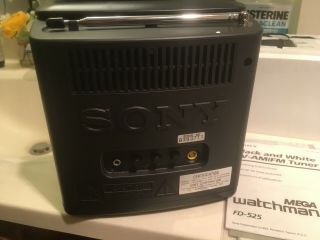 Sony Mega Watchman Portable TV FD - 525 - Open Box 7