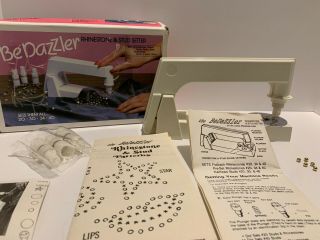 Vintage 90s Bedazzler Rhinestone & Stud Setter Machine W/ Parts & Box