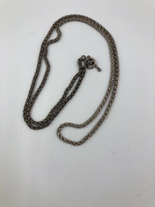 Sterling Silver Vintage 925 Italy Unique Link Long Chain Necklace 608 4
