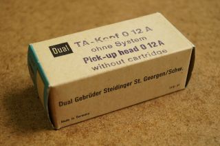 Dual Ta - Kopf Pick - Up Head 012a Without Cartridge Made In Germany Nib