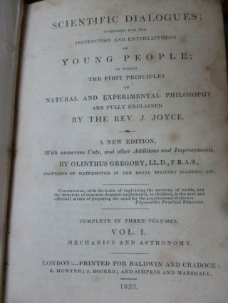 1833 - Scientific Dialogues - Mechanics & Astronomy - Rev J Joyce - Woodcuts 2