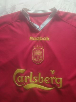 Mens Liverpool Fc 2000/2002 Reebok Home Shirt Retro Vintage L