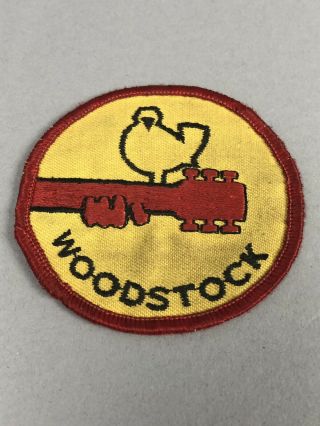 Woodstock Vintage 3 " Cloth Sew On Logo Patch Cool Colorful Hippy Jimi Hendrix
