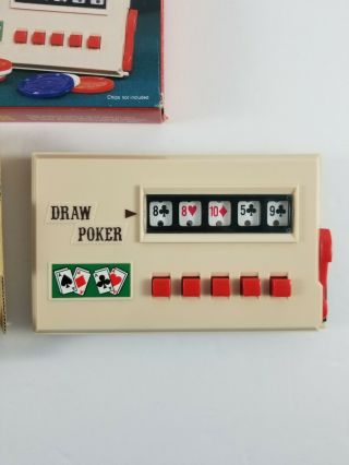 Draw Poker Radio Shack Handheld Electronic Game Vintage 1980s 60 - 2351 3