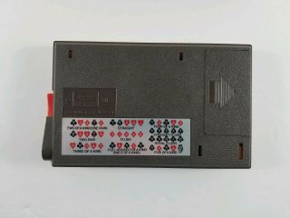 Draw Poker Radio Shack Handheld Electronic Game Vintage 1980s 60 - 2351 5