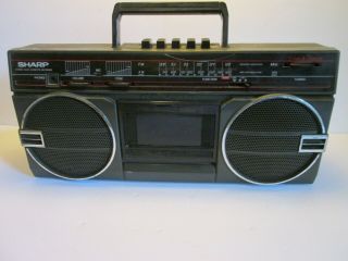Vintage Sharp Stereo Radio Cassette Recorder Gf - 3939 Boombox Ghetto Blaster