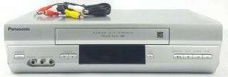Panasonic Vcr 4 Head Omnivision Vhs Hi - Fi Player Recorder Pv - V4525s