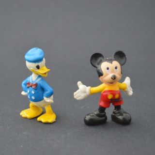 Disney Vintage Figures Figurines 60´s - Mickey Mouse And Donald Duck
