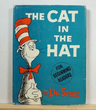 The Cat In The Hat 1957 1st Edition 3rd Printing With Dust Jacket Hcdj Dr.  Seuss
