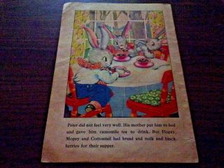 1938 Printing of: Peter Rabbit Picture Book By Ruth E Newton ' s & Chubby Cubs 2
