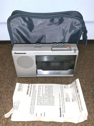 Vintage Panasonic Rq - 341 Portable Cassette Recorder Player,  Case