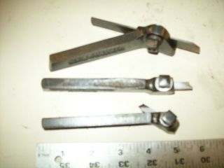 2 Williams 1 Armstrong Vintage Tool Holders 5 " From 10 " South Bend Metal Lathe