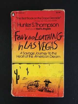 Fear And Loathing In Las Vegas Hunter S.  Thompson 1st Paperback Ed.  1971