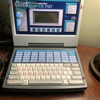 Vtech Pre Computer Power Pad Laptop Vintage - -