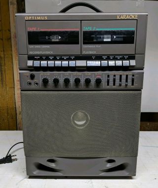 Optimus Karaoke Machine 32 - 1160 Karaoke Unit Cassette Vintage