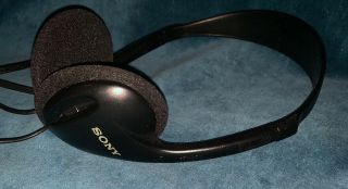 Sony Mdr - 023 Headphones Adjustable Black Vintage