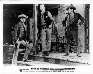 Rio Bravo Vintage 8x10 John Wayne Dean Martin & Ricky Nelson Scene 1959