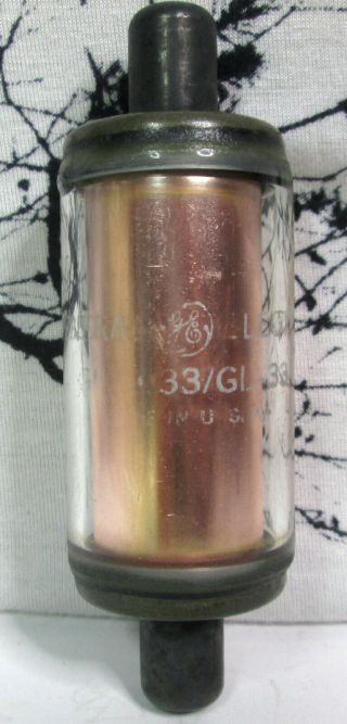 Vintage General Electric Ge Gl - 1l33 Gl - 33 Fixed Vacuum Capacitor