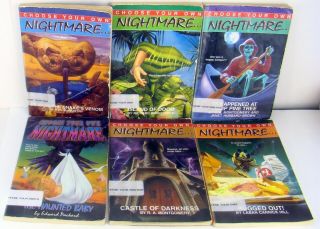 6 Vintage Choose Your Own Nightmare Cyoa Books Partial Series Set 2 - 13