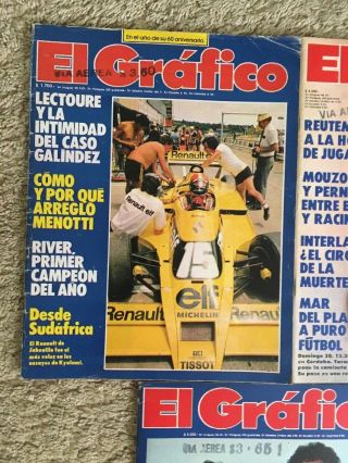 10 Vintage El GRAFICO Soccer Football Magazines From 1979 - 1980 Argentina 2