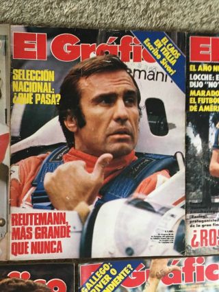 10 Vintage El GRAFICO Soccer Football Magazines From 1979 - 1980 Argentina 4