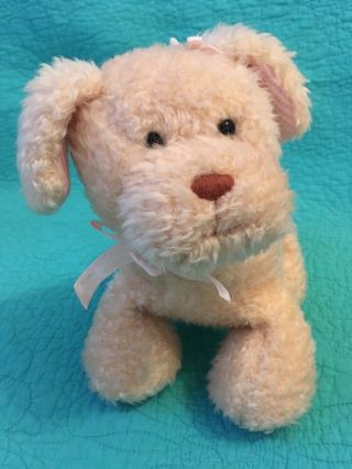 Vtg Child’s Wind - Up Musical Eden Tan Plush Dog Plays”how Much Is That Doggie.  ”