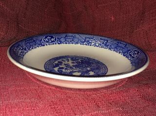 Vintage Blue Willow Serving Bowl