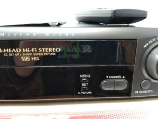 Sharp VCR VC - H982U 4 - Head VCR Video Cassette Recorder With Remote 3