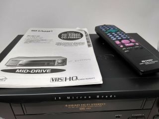 Sharp VCR VC - H982U 4 - Head VCR Video Cassette Recorder With Remote 4