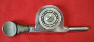 Vintage Ls Starrett Athol Mass Speed Indicator Rpm Dial Gauge - Usa Made