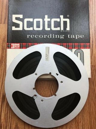 Scotch 10.  5 " Metal Take - Up Reel To Reel Tape Vintage Radio 1970 10.  5 Inch Log